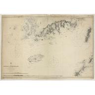 Old, Antique map image download for Korea - Korean Archipelago Southern Portion..