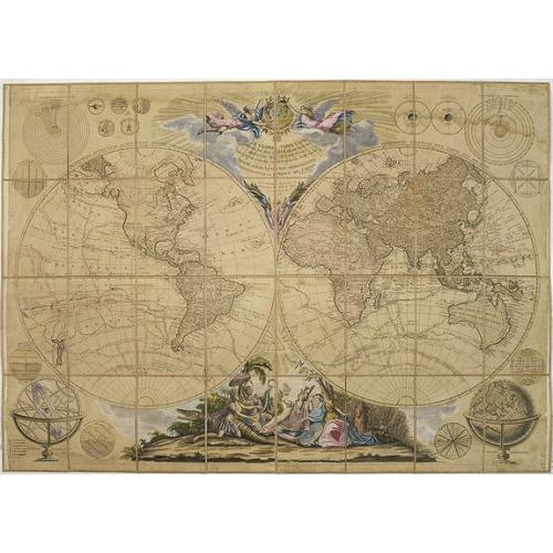 Old map image download for Le Globe terrestre divisé..