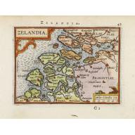 Old, Antique map image download for Zelandia.