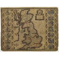 Old, Antique map image download for Britain As it was devided in the tyme of the Enghshe Saxons.