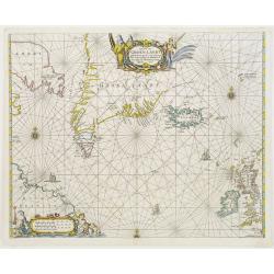 Pascaerte van Groen-Landt, Yslandt, Straet Davids en Ian Mayen eylandt..