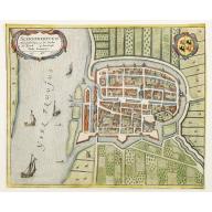 Old, Antique map image download for Schoonhoven.