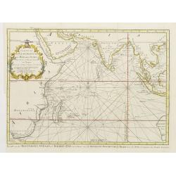 Carte De L'Ocean Oriental ou Mer Des Indes Pour Servir a l'Histoire Generale des Voyages..