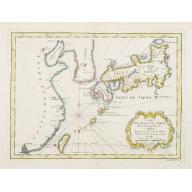 Old, Antique map image download for Carte des Isles du Japon et la Presqu'Isle de Coree..