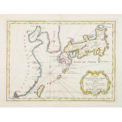Carte des Isles du Japon et la Presqu'Isle de Coree..