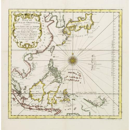 Old map image download for Suite De L'Ocean Oriental.. Chine Les Isles Du Japon..