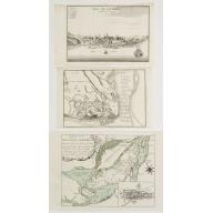Old map image download for Plan de la Ville de Quebec / Vue De Quebec, Capitale du Canada / Karte von der Insel Montreal..