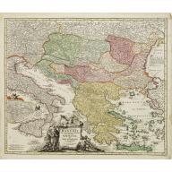 Old map image download for Fluviorum in Europa principis Danubii cum Adiacentibus..