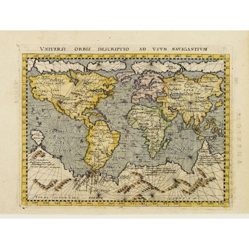 Old map image download for Universi Orbis Descriptio Ad Usum Navigantium.