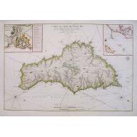 Old, Antique map image download for Carte De L'Isle De Belle-Isle..