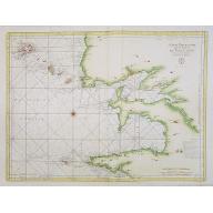 Old, Antique map image download for 5e Carte Particuliere Des Costes De Bretagne Contenant les Environs de la Rade de Brest.