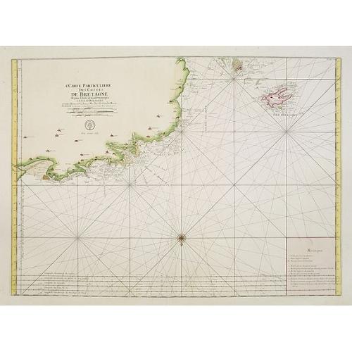 Old map image download for 4.me Carte Particuliere Des Costes De Bretagne depuis l'Anse de Goulven jusqu'a L'Isle D'Ouessant..