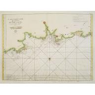 Old, Antique map image download for 3. Carte Particuliere Des Costes De Bretagne Qui comprend Morlaix Saint Paul de Leon les Sept Isles et l'Isle de Bas..