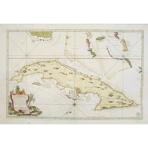 Old map image download for Carte Réduite De L'Isle De Cube..
