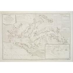 Carte de la Baie de Chesapeake et de la Partie navigable des Rivieres, James, York, Patowmack, Patuxen, Patapsco, North-East, Choptank et Pokomack... par ordre de M. de Sartine.