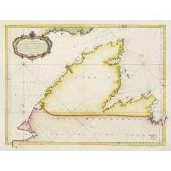 Old map image download for Carte Réduite De La Partie Septentrionale De L'' Isle De Terre Neuve..