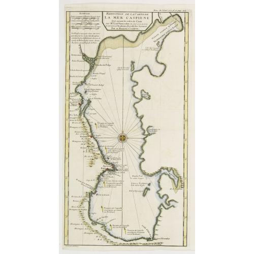 Old map image download for Reduction De La Carte De La Mer Caspienne..