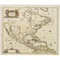 Old, Antique map image download for America septentrionalis.