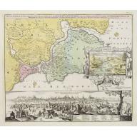 Old map image download for Accurate Vorstellung der Orientalisch Kayserlichen Haupt- und Residenz-Stadt Constantinopel samt ihrer Gegend und zweven berühmten Meer-Engen Bosphoro Thracio und Hellsponto.