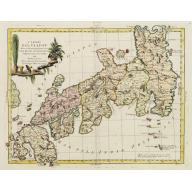 Old map image download for L'Impero del Giapon diviso in sette principali parti cive..