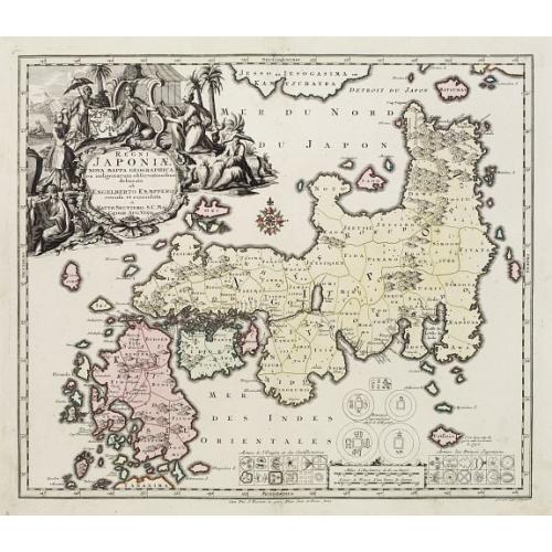 Old map image download for Regni Japoniae Nova Mappa Geographica..