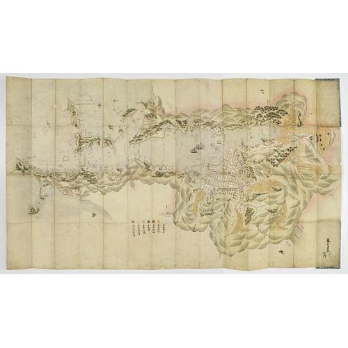 [Plan of the port and city of Nagasaki]