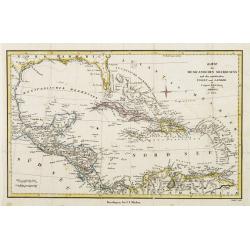 Karte des Mexicanischen Meerbusens und der anstofsenden Inseln und Laender..