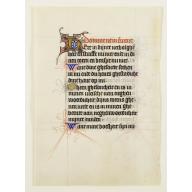 Old, Antique map image download for Manuscript leaf on vellum from a Dutch Book of Hours.