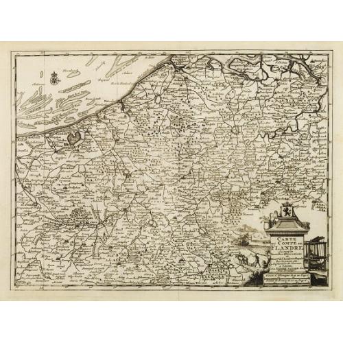 Old map image download for Carte du Comté de Flandre, suivant les nouvelles observations. . .