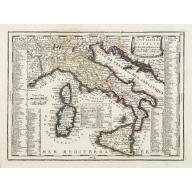 Old map image download for Carte Generale D'Italie Et des Isles Adjacentes..