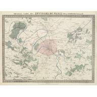 Old map image download for Nouvelle Carte des Environs de Paris.
