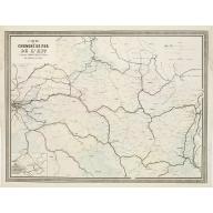 Old map image download for Carte des Chemins de Fer de l'Est.