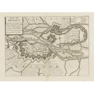 Old, Antique map image download for Plan de Brisach Assiegé par l'Armée du Roi, commandée par Mgr. Le Duc de Bourgogne..