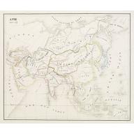 Old, Antique map image download for [Manuscript] Asie - Janvier 1839.
