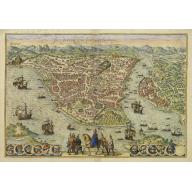 Old, Antique map image download for Byzantium, Nunc Constantinopolis..