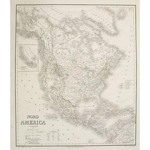 Old map image download for Nord America mit Westindien. . .