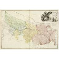 Old map image download for A Map of Bengal, Bahar, Oude and Allahabad with Part of Agra and Delhi Exhibiting the Course of the Ganges from Hurdwar to the Sea..