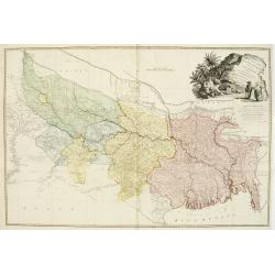 A Map of Bengal, Bahar, Oude and Allahabad with Part of Agra and Delhi Exhibiting the Course of the Ganges from Hurdwar to the Sea..