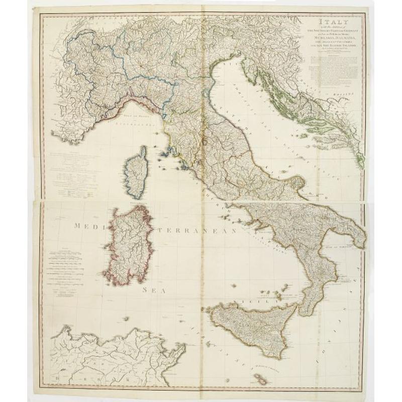 Italy with the Addition of the Southern Parts of Germany as far as.. the Illyric Islands..