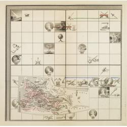 [Untitled map of the Mediterranean countries in a playing grid].