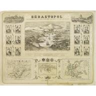 Old, Antique map image download for Sébastopol Vue Générale des Fortifications, du Port et de la Ville.