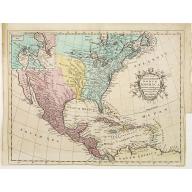 Old map image download for A New and accurate Map of North America, Laid down according to the latest and most approved Observations..