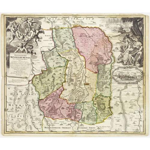 Old map image download for Protoparchiae Mindelhemensis nova tabula geographica...