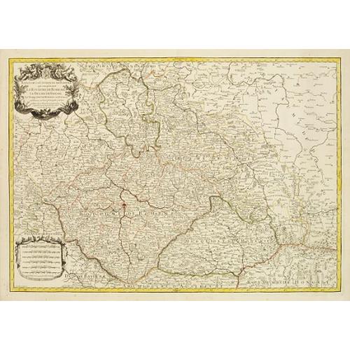Old map image download for Estats de la couronne de Boheme qui comprennent le Royaume de Boheme..