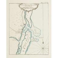 Old map image download for Plan du Port de St Augustin dans la Floride.
