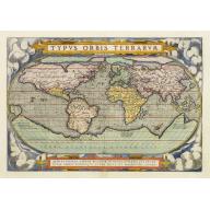 Old, Antique map image download for Typus Orbis Terrarum.
