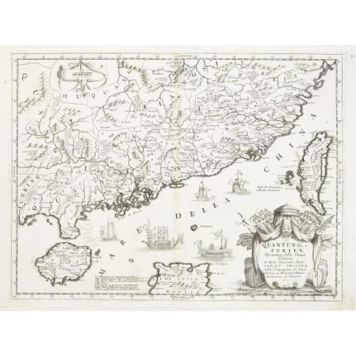 Old map image download for Quantung, e Fokien, Provincie della China..