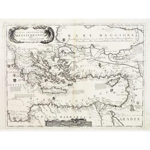 Old map image download for Parte Orientale del Mediterraneo..