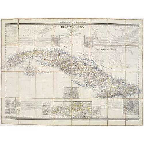 Old map image download for Posesiones de America : Isla de Cuba. [together with] Isla de Cuba. . .