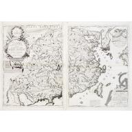 Old, Antique map image download for Parte orientale della China.. / Parte occidentale della China (2 sheets)
